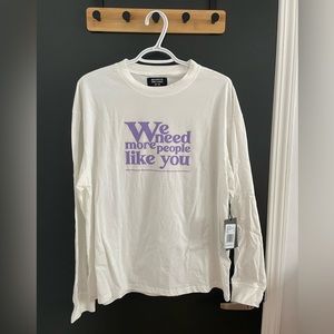 Brunette the Label long sleeve boxy tee